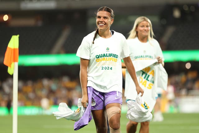 <p>Australia were one of the 12 women’s teams to qualify for Paris 2024</p>