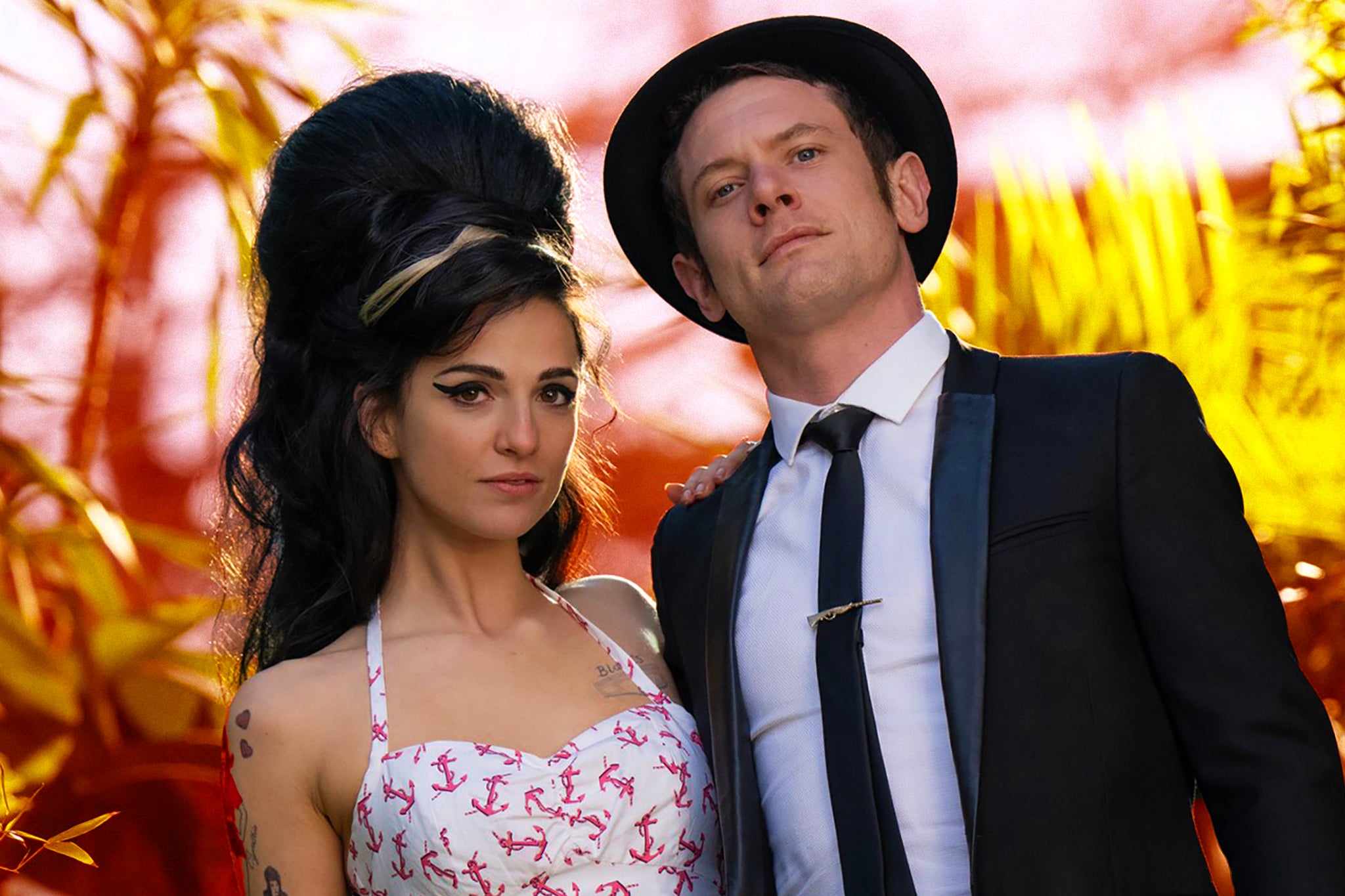 ‘There was no way I was going to get into anything that was scandal-based or disrespectful’: Marisa Abela and Jack O’Connell as Amy Winehouse and Blake Fielder-Civil in ‘Back to Black’