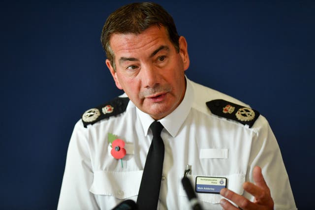 Suspended Northamptonshire Police chief constable Nick Adderley has been referred to the Crown Prosecution Service by the policing watchdog to potentially face criminal charges over claims he misrepresented his military service (Jacob King/PA)