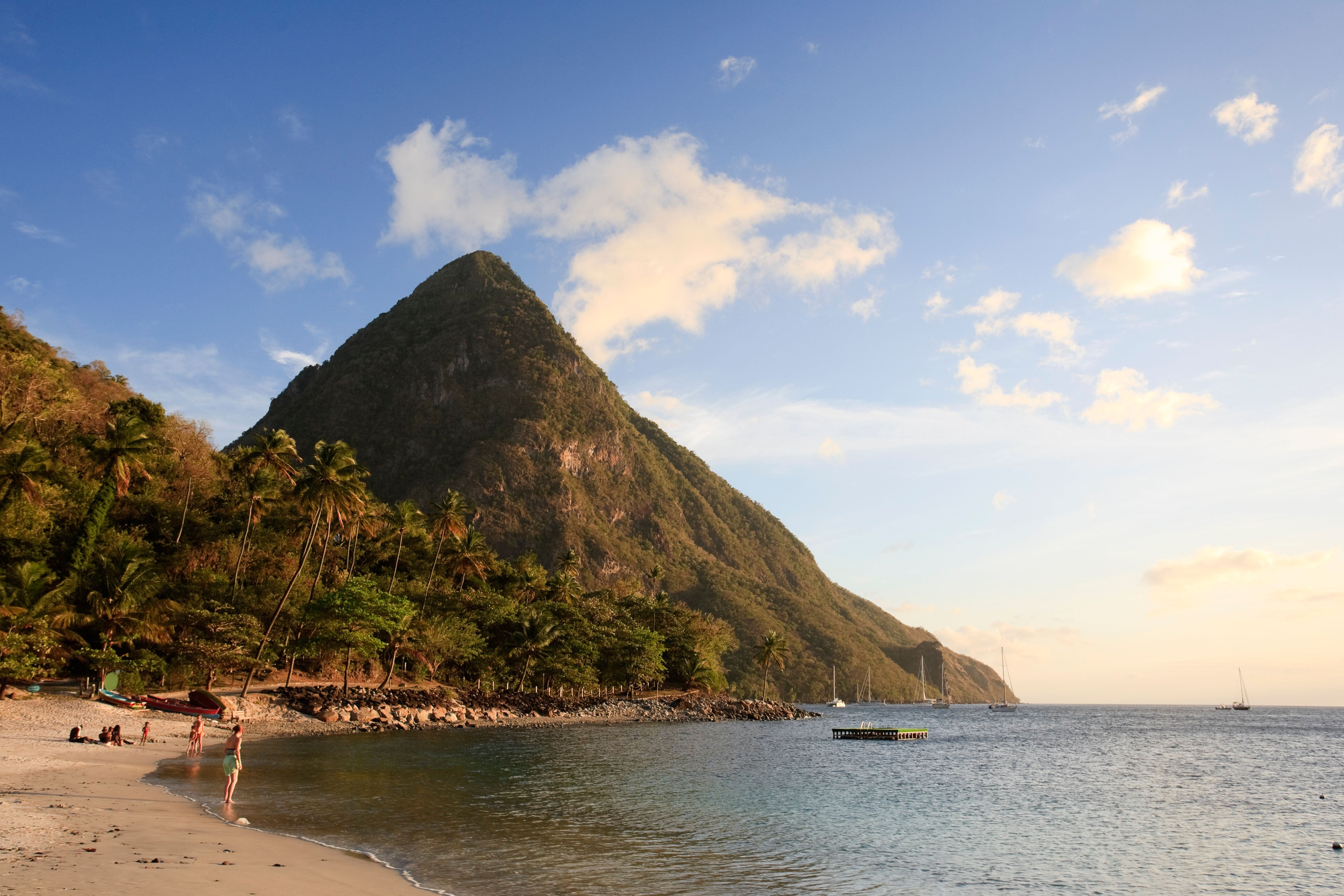 A four-hour guided trek up Gros Piton is a challenge, but rewards hikers with remarkable views of the island