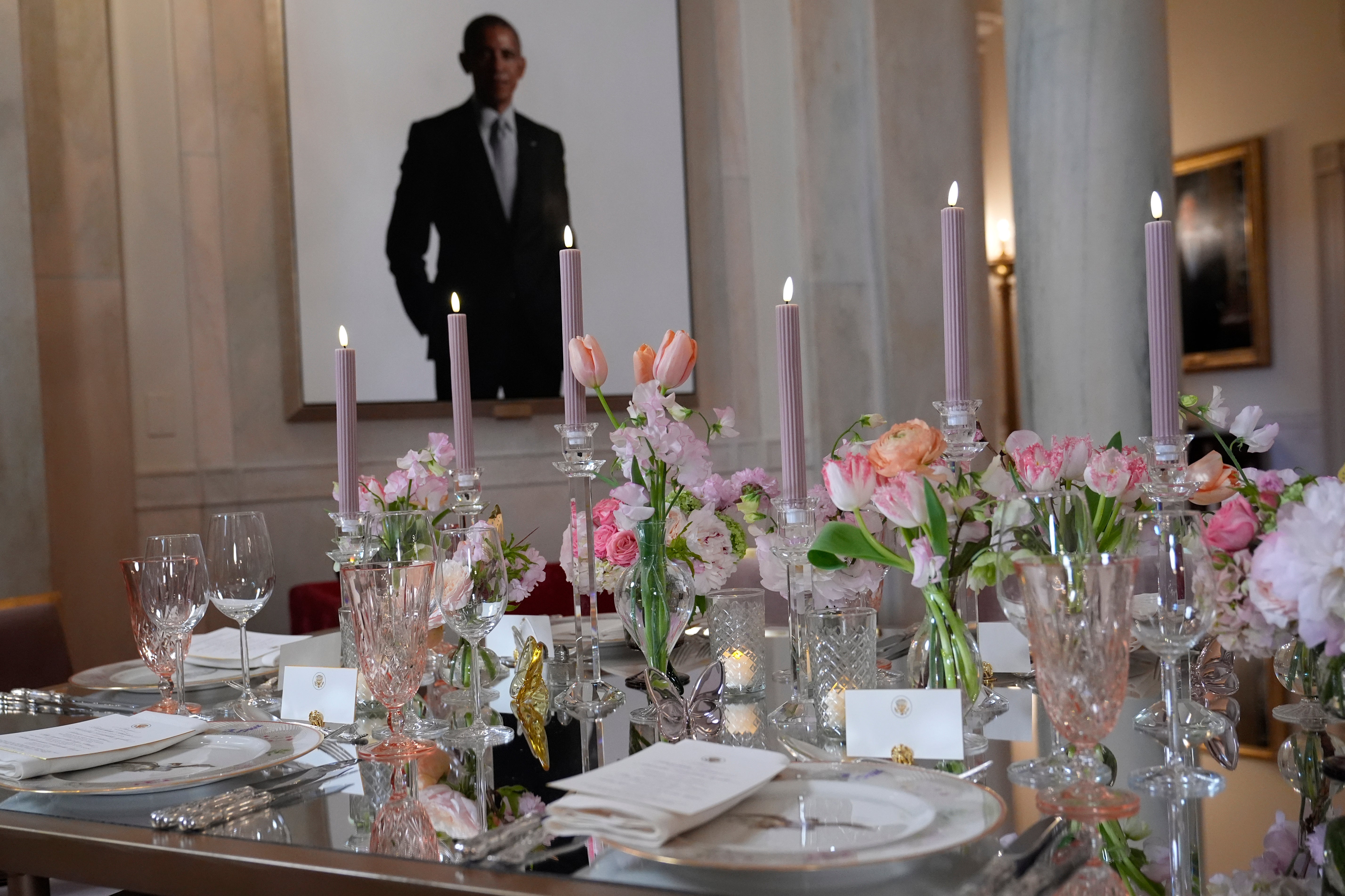 Obama’s portrait was moved to the top of the Grand Staircase, an area that is restricted to the president’s family, Secret Service and select staff, according to CNN.