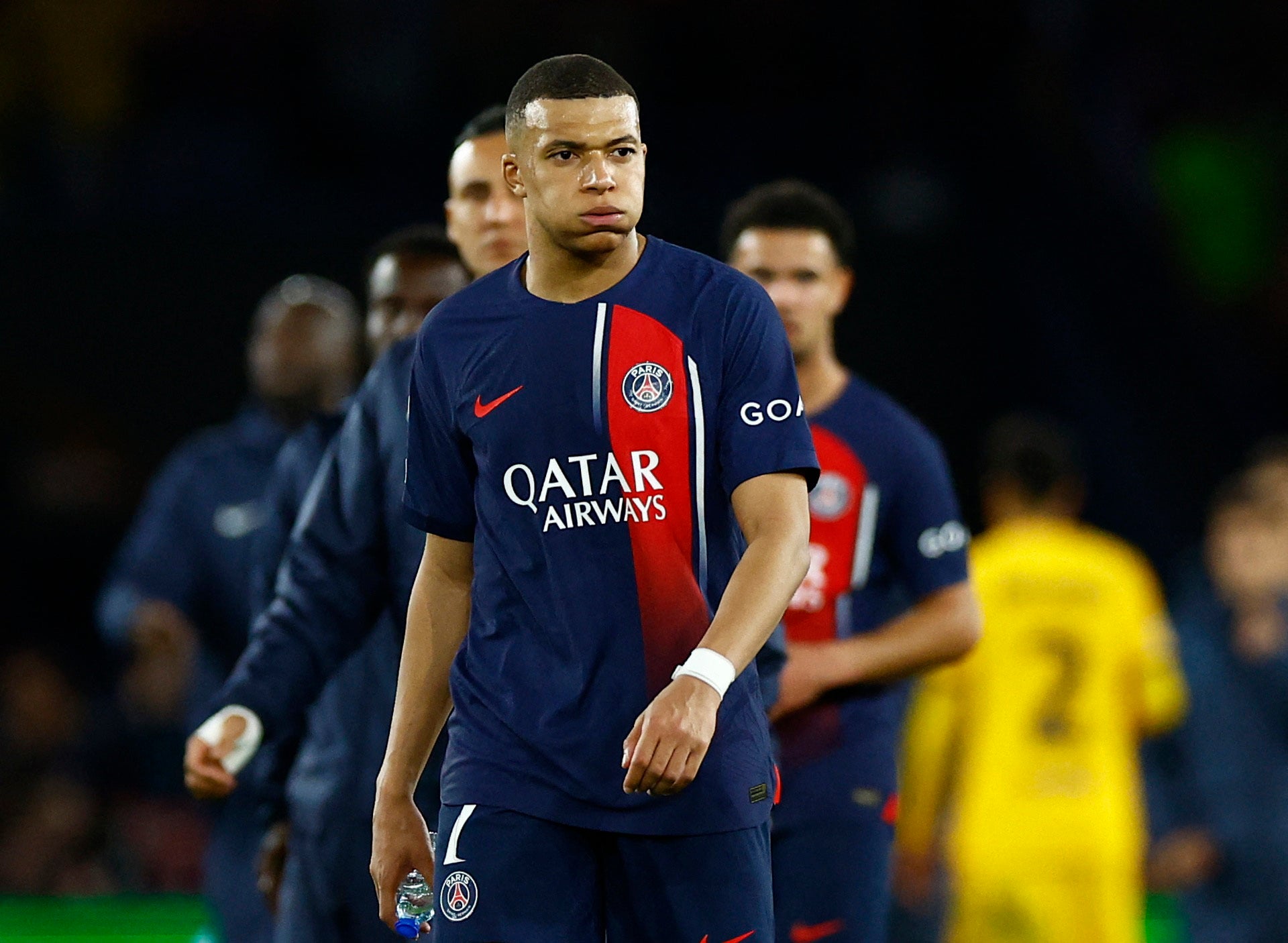 Mbappe was largely marked out of the game as Barcelona claimed an away win