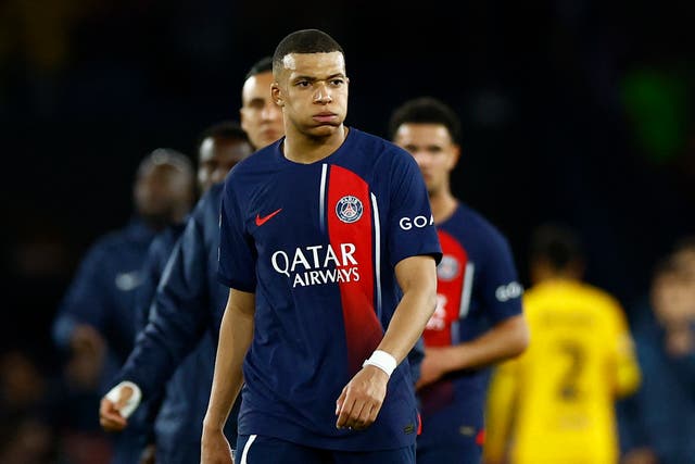 <p>Mbappe was largely marked out of the game as Barcelona claimed an away win </p>