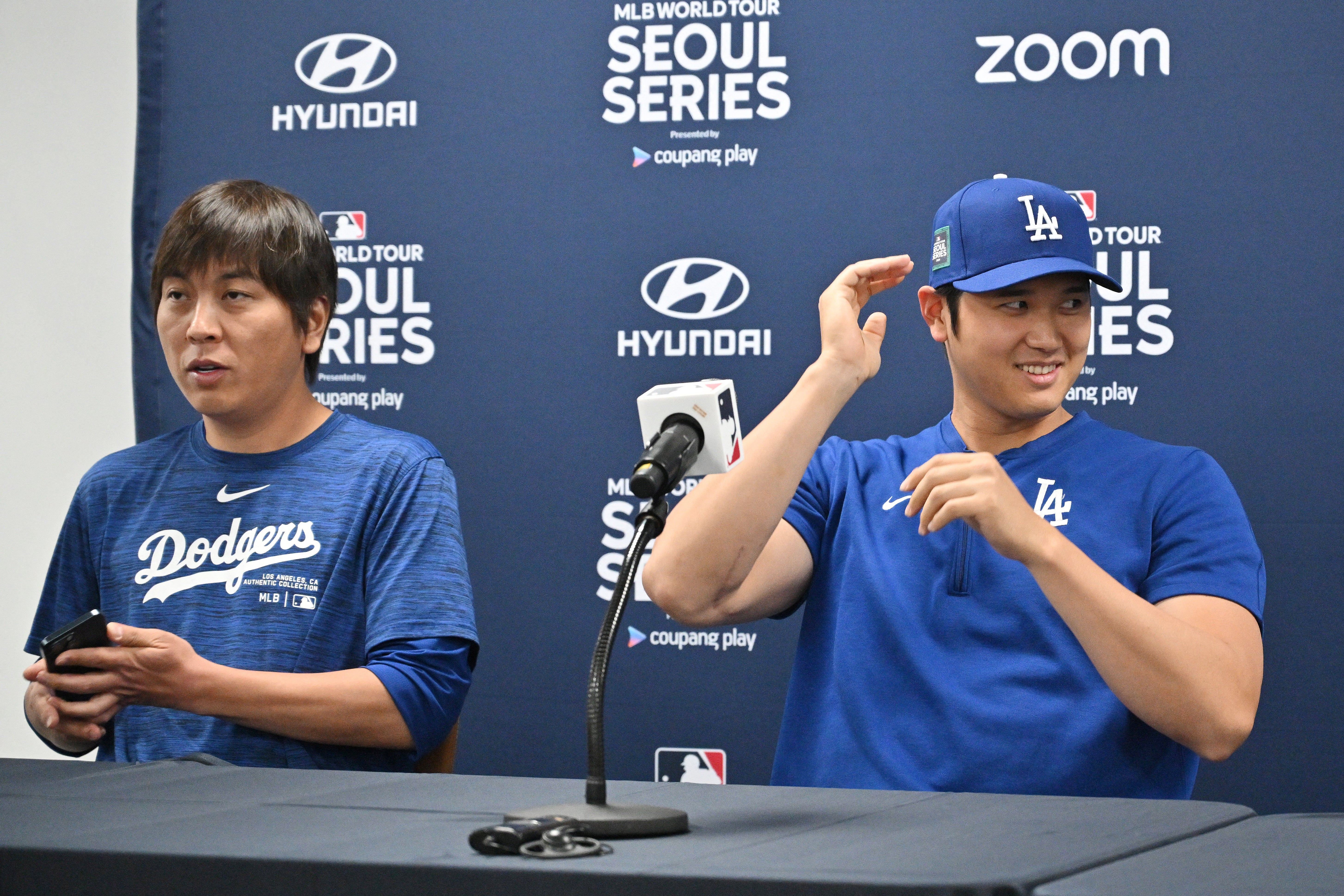 Ippei Mizuhara (left) allegedly stole millions of dollars from Los Angeles Dodgers’ Shohei Ohtani (right) while working as his interpreter.