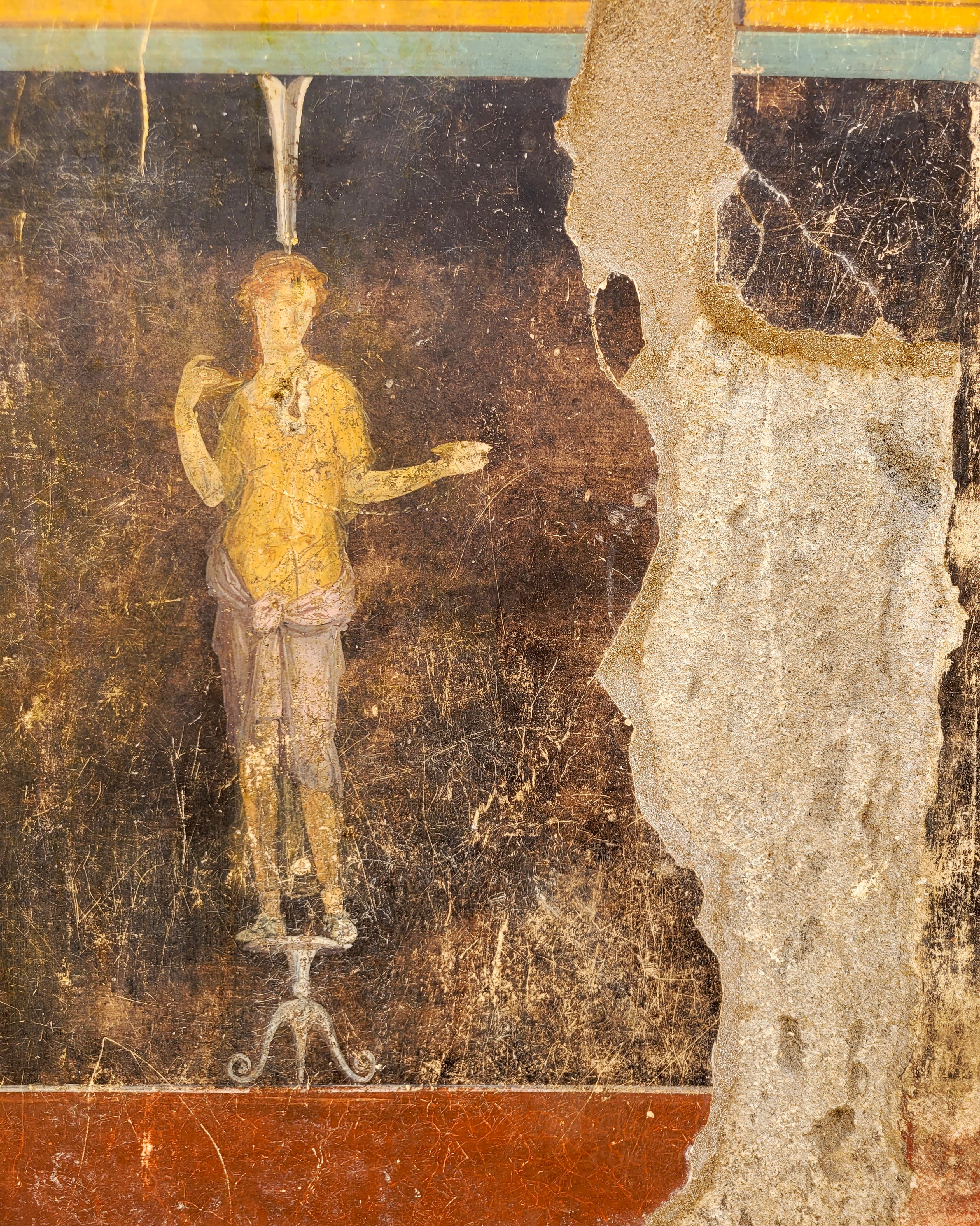 Another 2,000-year-old fresco in the grand dining room