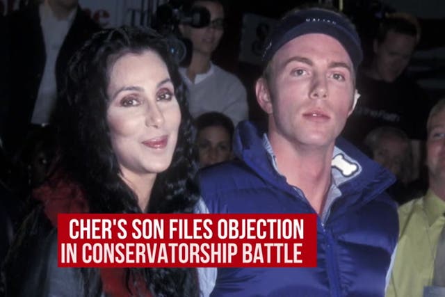 <p>Cher’s son files objection to mother’s request for temporary conservatorship.</p>