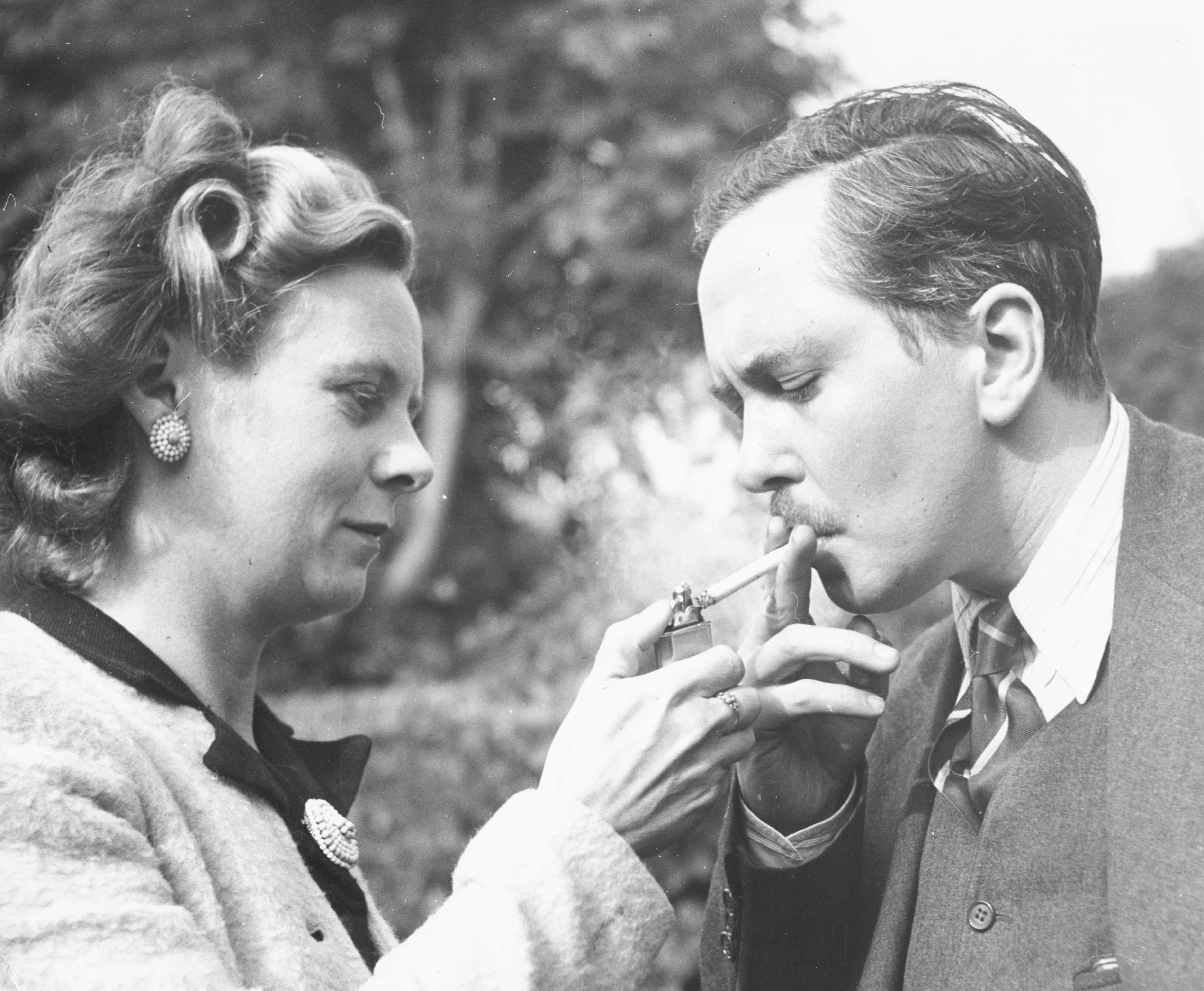 A young Mary and Harold Wilson, pictured in 1947