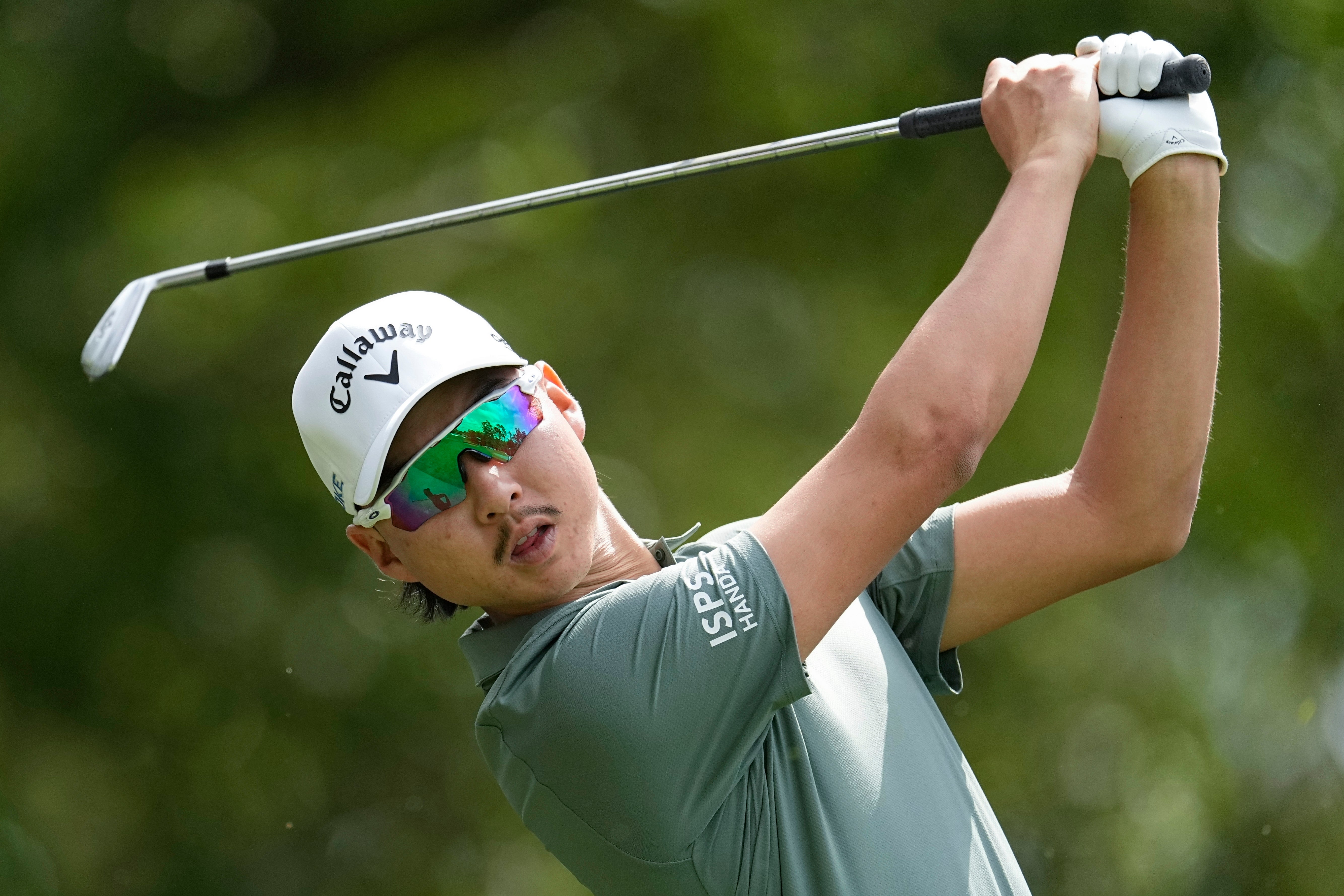 Min Woo Lee on Par 3 day at the Masters