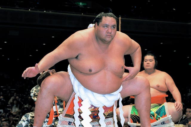 <p>Akebono, pictured in 2000 </p>