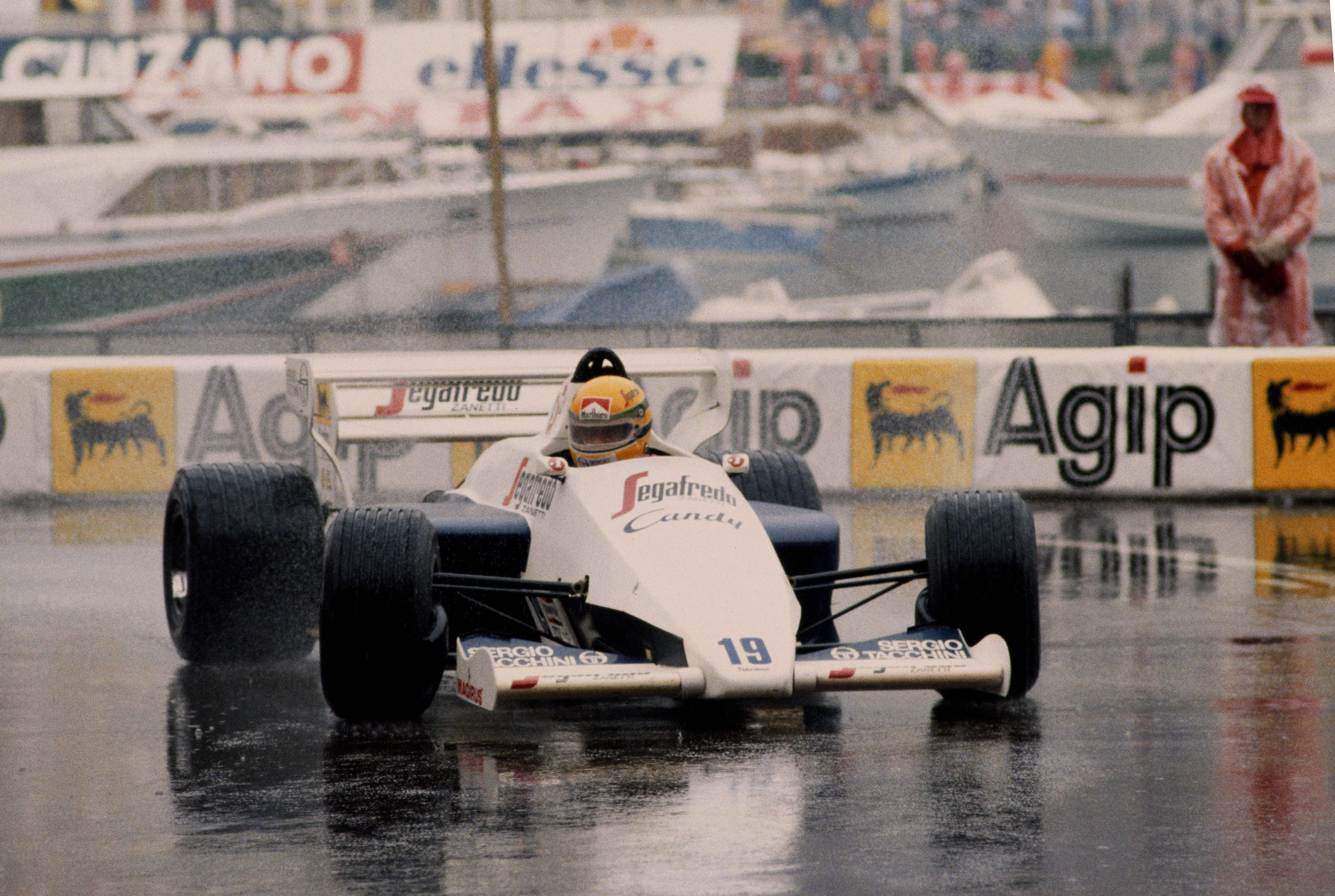 Ayrton Senna drove for Toleman in his first season in F1 (pictured Monaco, 1984)