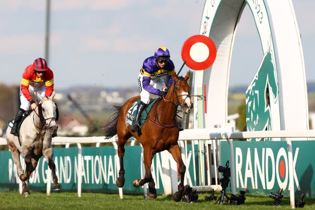 <p>Corach Rambler is the favourite to win the Grand National</p>