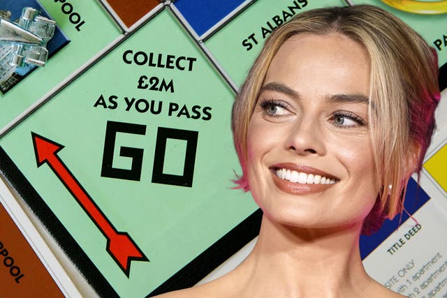 <p>Bored, games: Margot Robbie has announced she is developing a film adaptation of Monopoly</p>