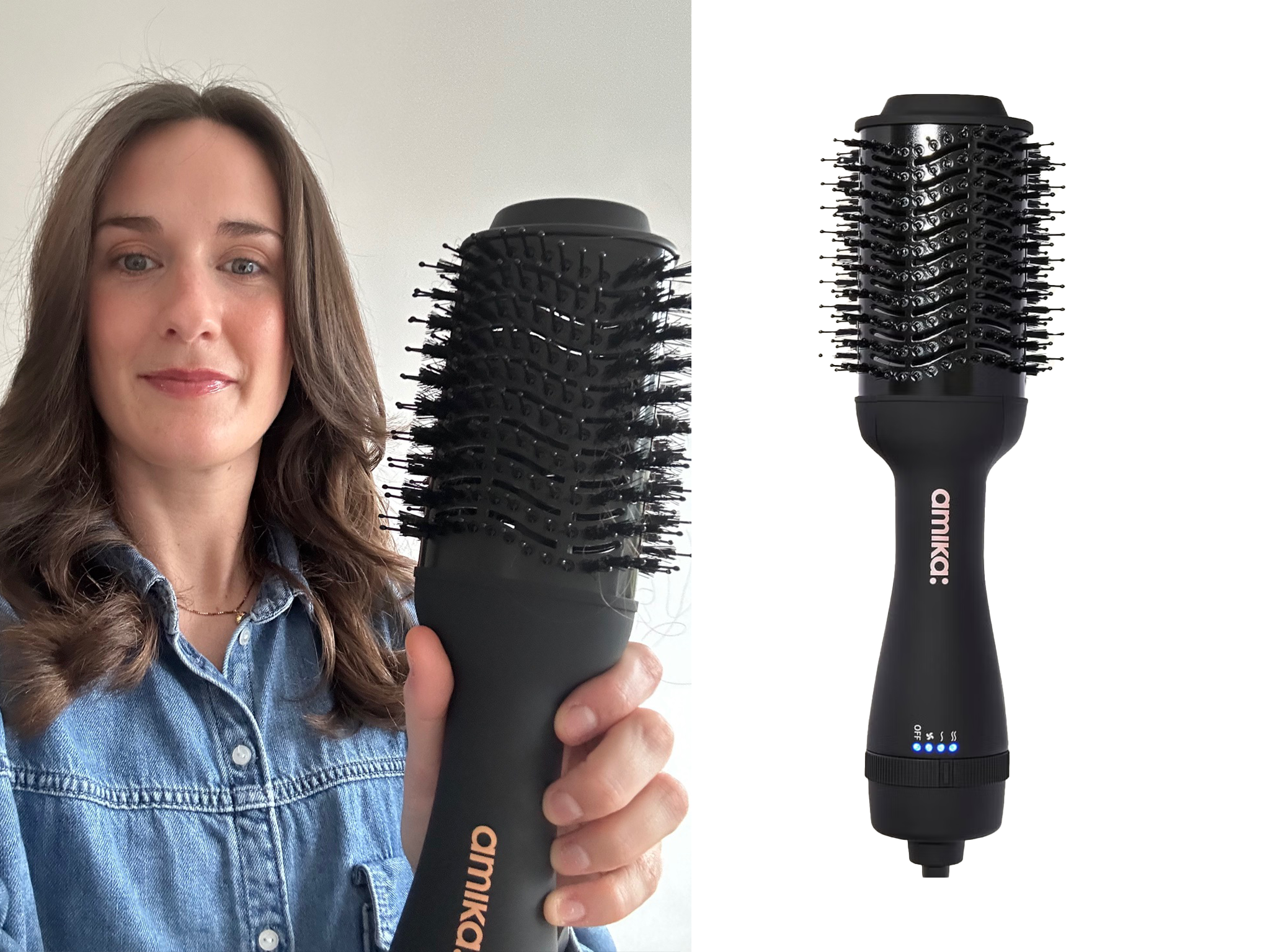 best dyson airwrap alternative 2024 review indybest Amika hair round blow dryer brush 2.0