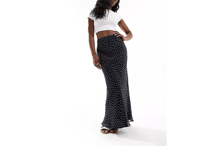 Asos chiffon bias maxi skirt