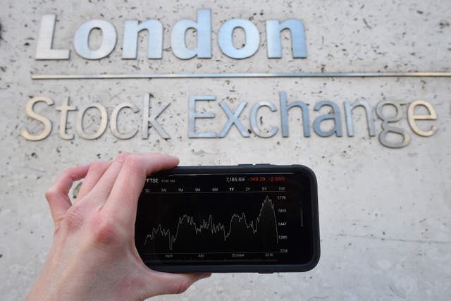 Banks and financial services stocks were among those marking the biggest losses (Kirsty O’Connor/PA)
