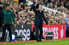 Unai Emery: Plenty of work for Aston Villa to do in second leg