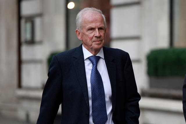 <p>Former Post Office managing director Alan Cook arrives to give evidence to the Post Office Horizon IT Inquiry </p>