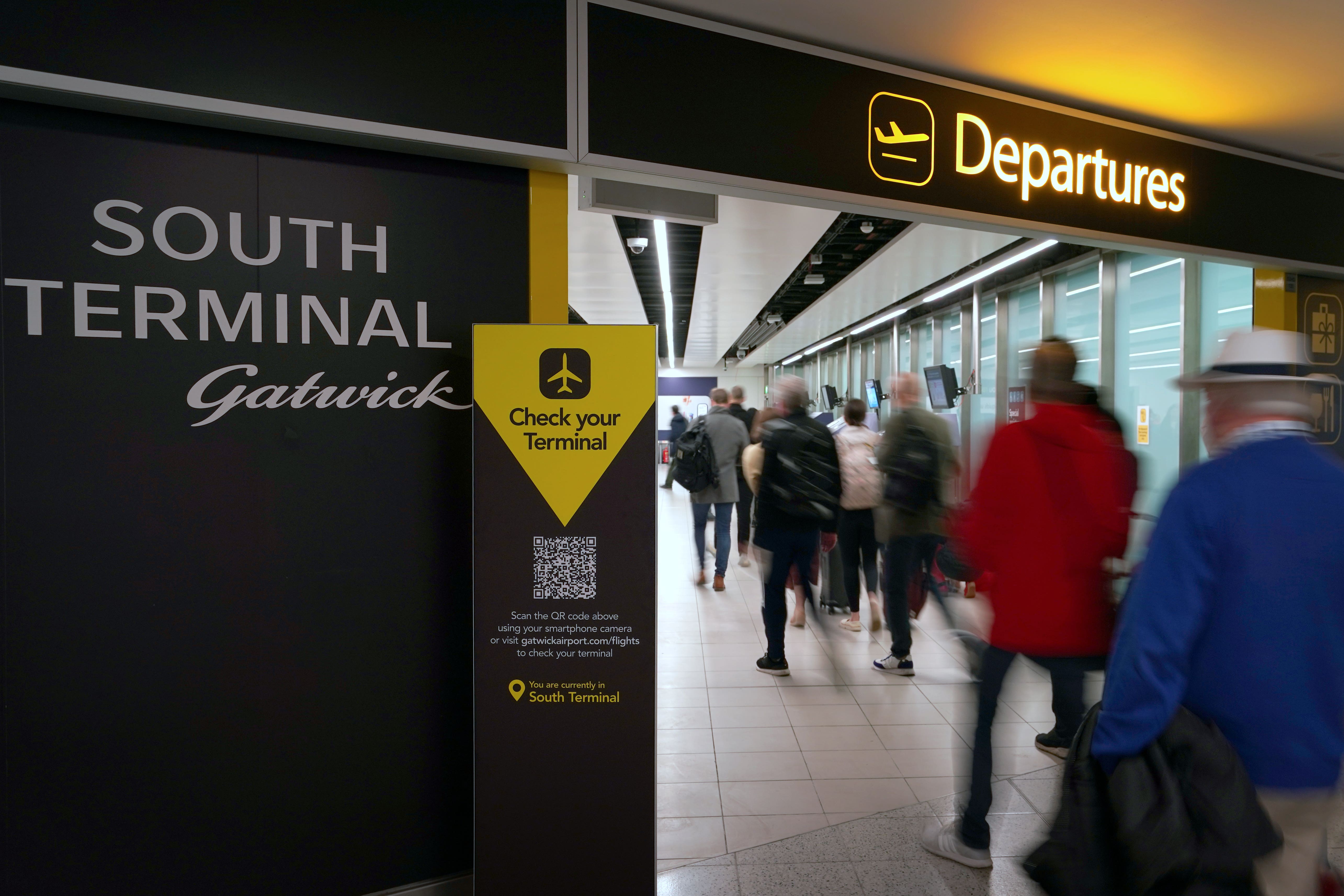 Gatwick was the worst airport in the UK for flight delays last year, an investigation has found (Gareth Fuller/PA)