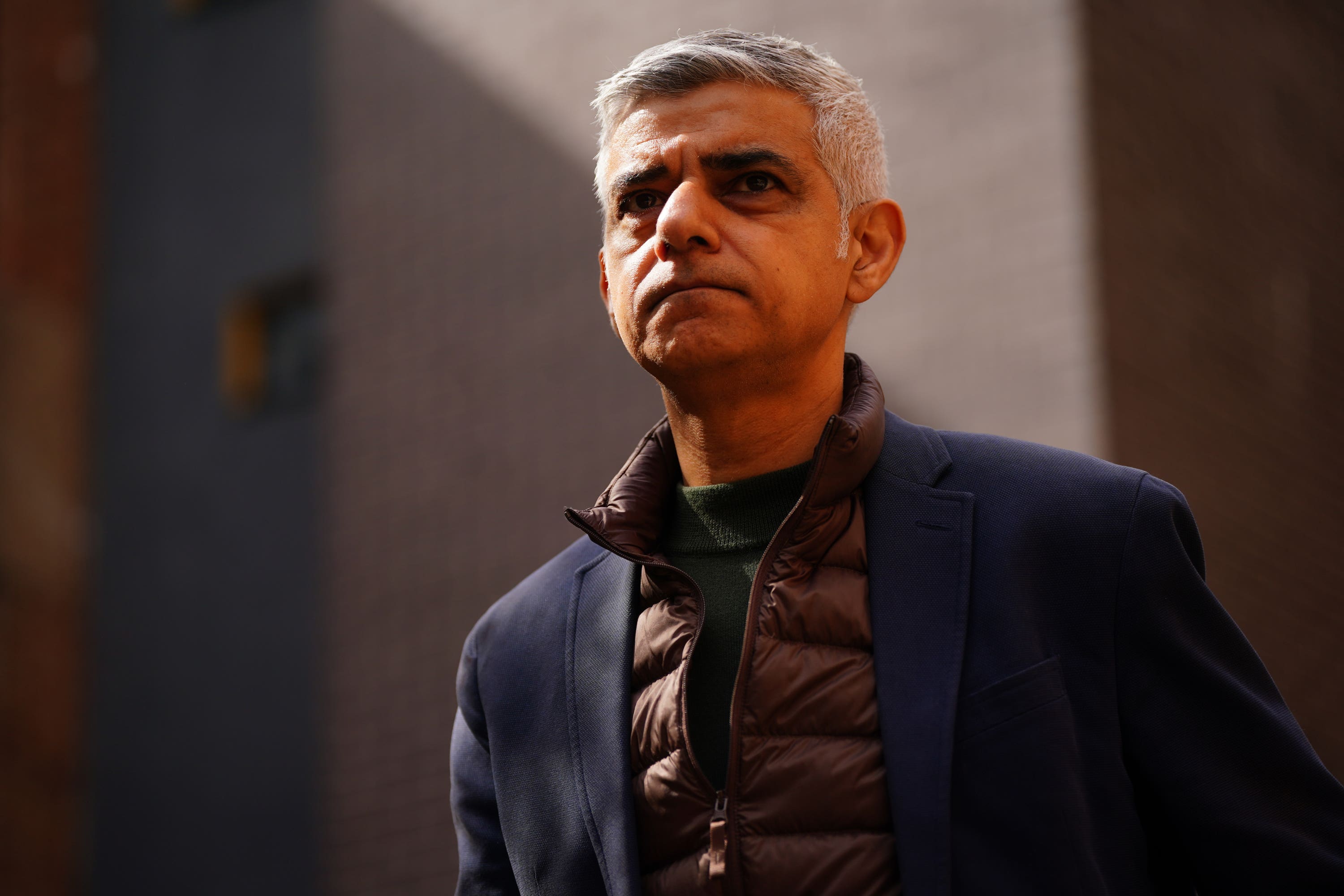 Mayor of London Sadiq Khan during a visit to Stoke Newington School in north London, to announce a new climate action plan for London (Victoria Jones/PA)