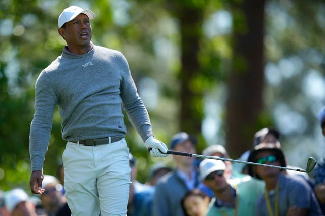 Tiger Woods is battling to make the cut (Matt Slocum/AP)