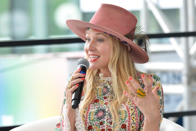 <p>Singer-songwriter, mental health expert Jewel speaks during Educating Mindfully on the Inspire Lounge stage during the first day of The Wellness Experience by Kroger at The Banks on 20 August 2021 in Cincinnati, Ohio.</p>