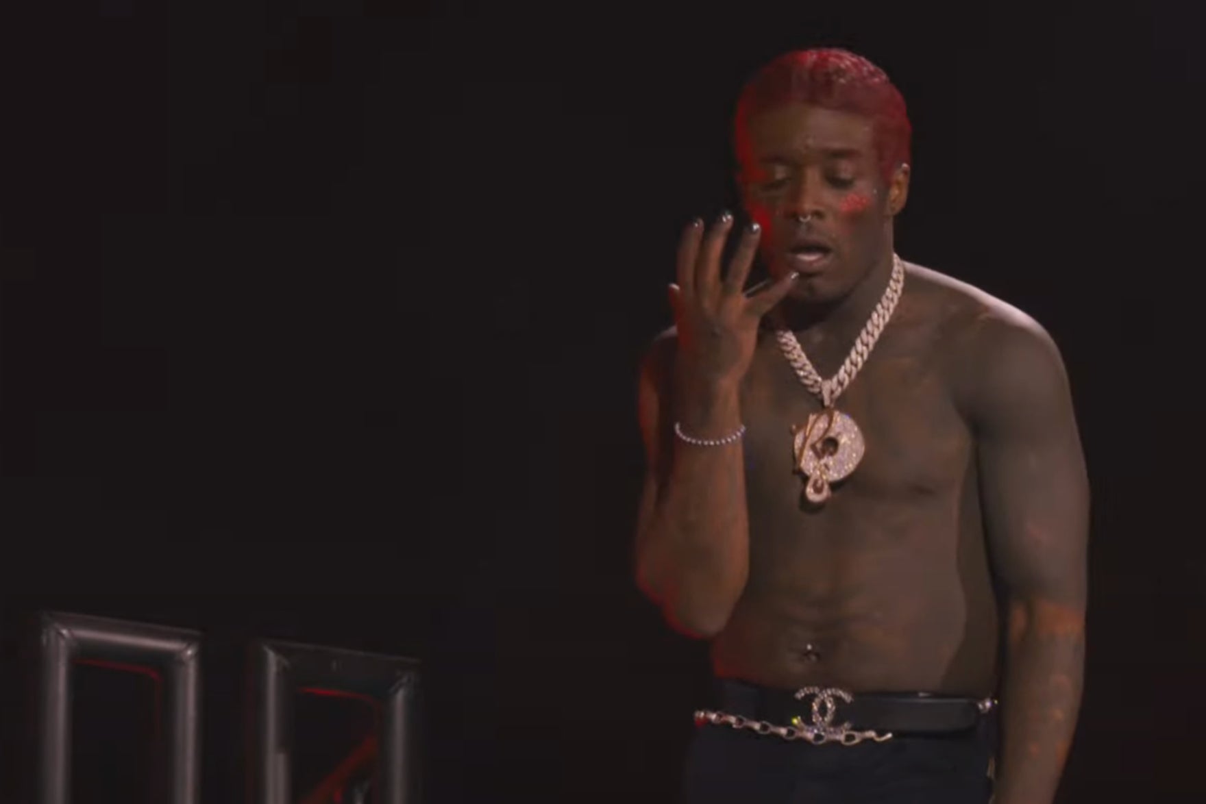 Lil Uzi Vert onstage at Coachella on Friday 12 April