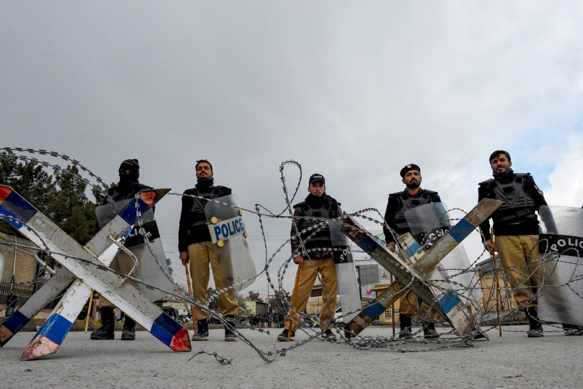 Three killed as gunmen and suicide bombers attack Pakistan paramilitary force headquarters