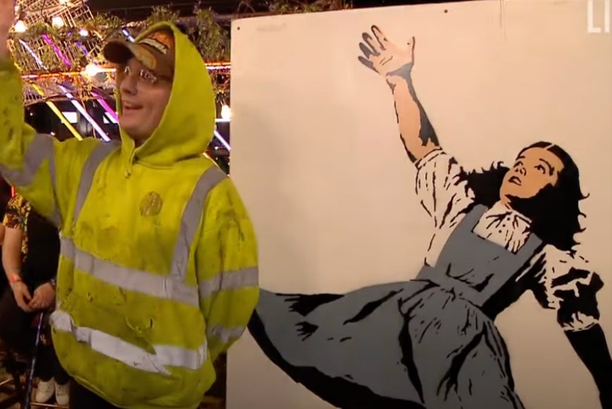 Artist Dion was the person who actually made the Wizard of Oz ‘Banksy’