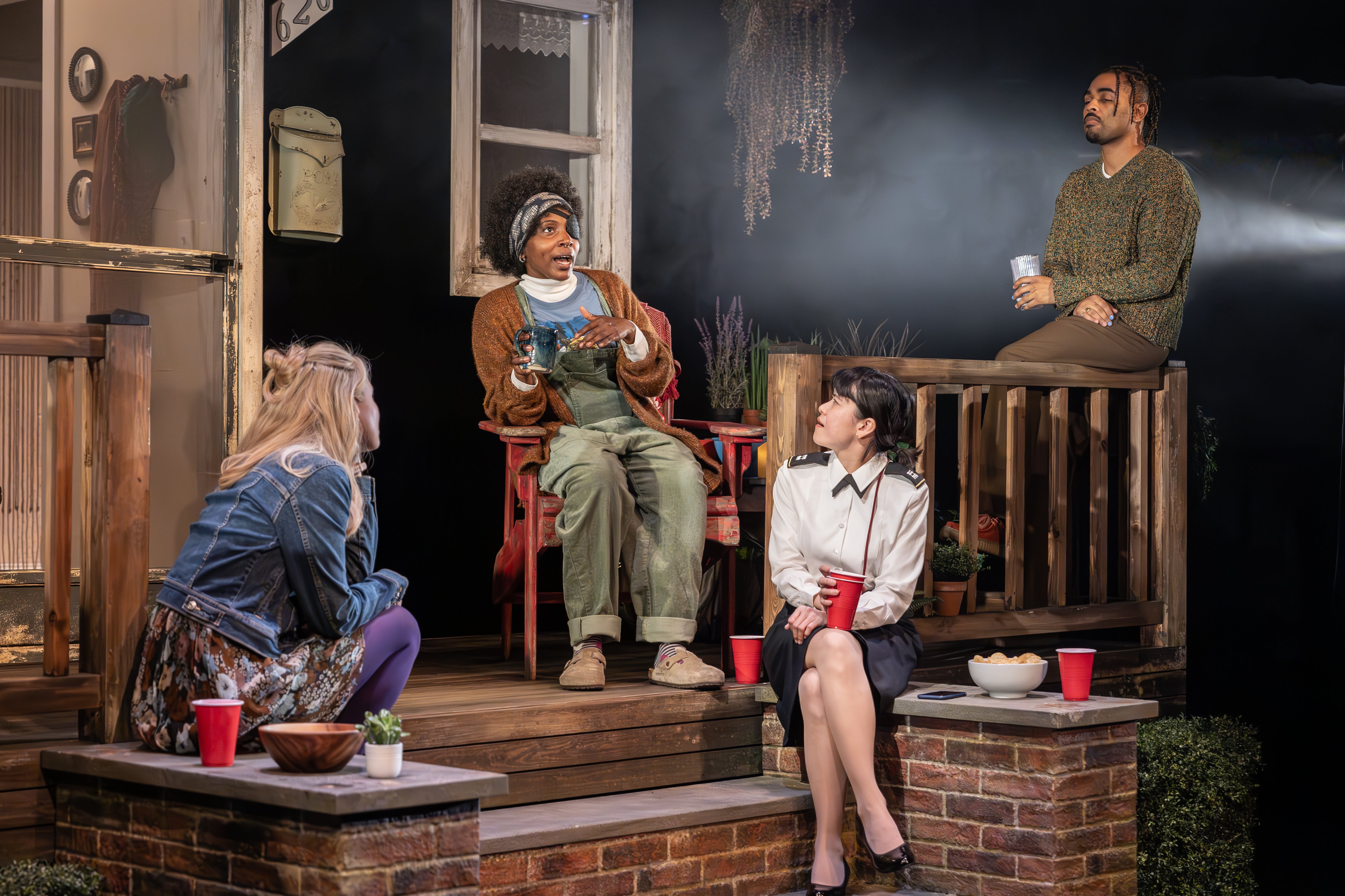 Yolanda Kettle, Tamara Lawrance, Katie Leung and Anthony Welsh in ‘The Comeuppance’