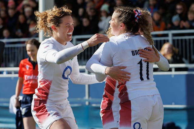 <p>England ran in eight tries during the comprehensive victory </p>