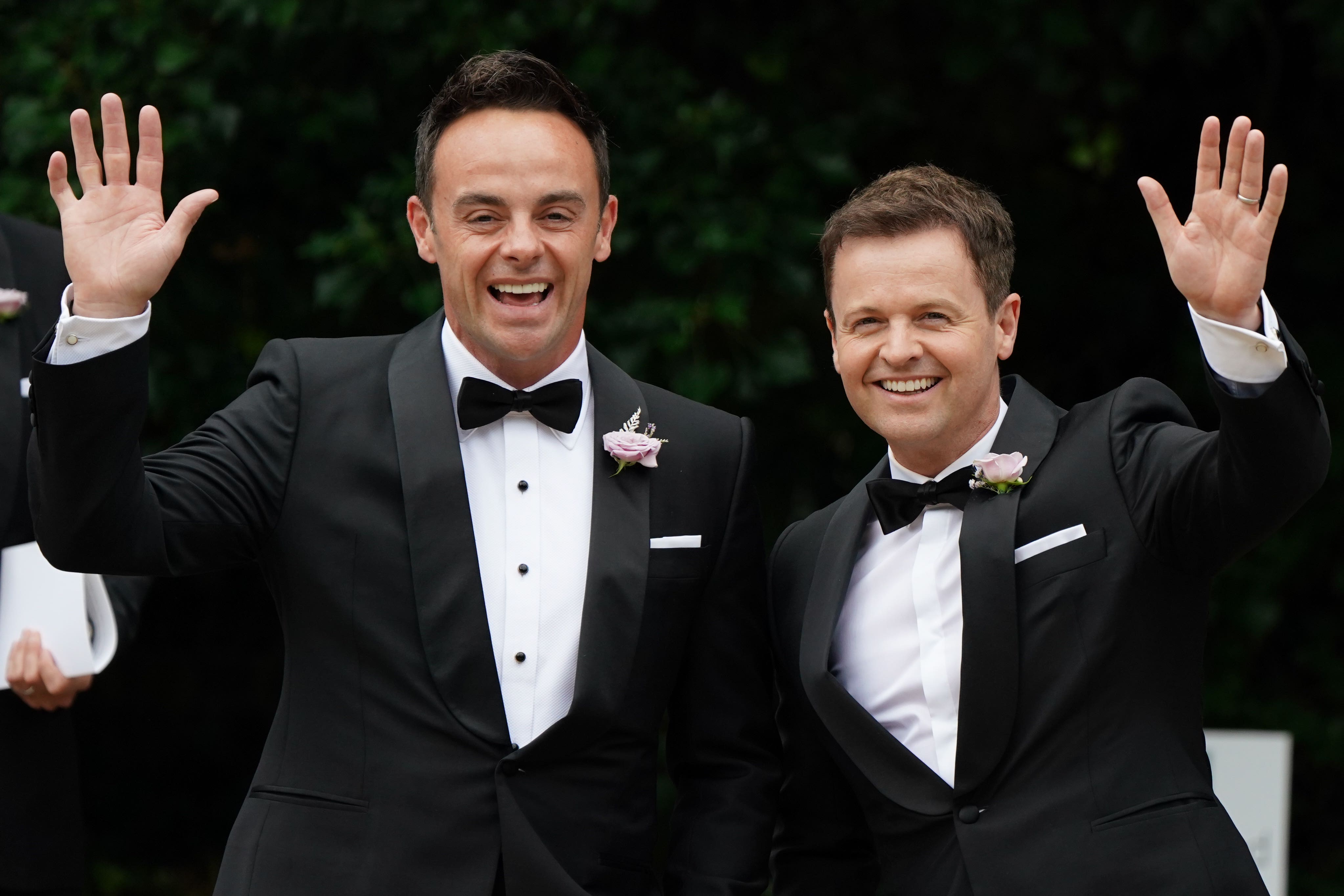 Anthony McPartlin (left) with Declan Donnelly. (Andrew Matthews/PA)