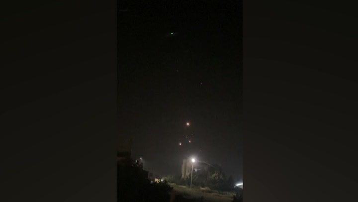 Explosions light up Amman sky as Iran launches dozens of missiles and drones at Israel