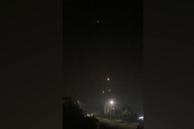 <p>Watch: Explosions light up Amman sky as Iran launches dozens of missiles and drones at Israel.</p>