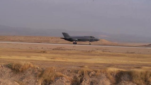 <p>Watch: F-35I Adir fighter jets return to Israeli airbase after Iran missile attack.</p>