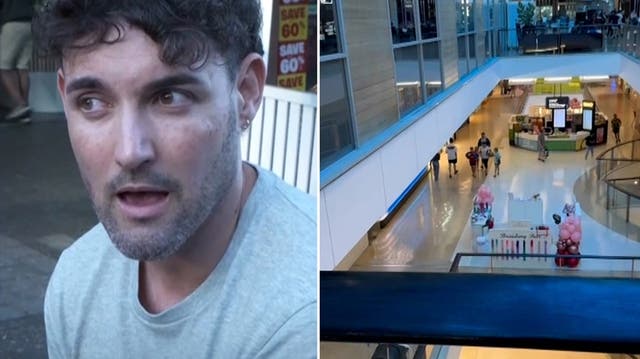 <p>Man who filmed Bondi Junction attacker Joel Cauchi running through Westfield mall speaks of ‘disbelief’.</p>