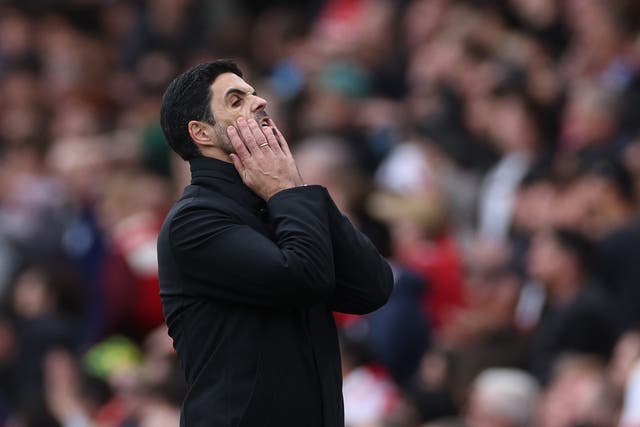<p>Mikel Arteta’s side were beaten by Aston Villa for the second time this season </p>
