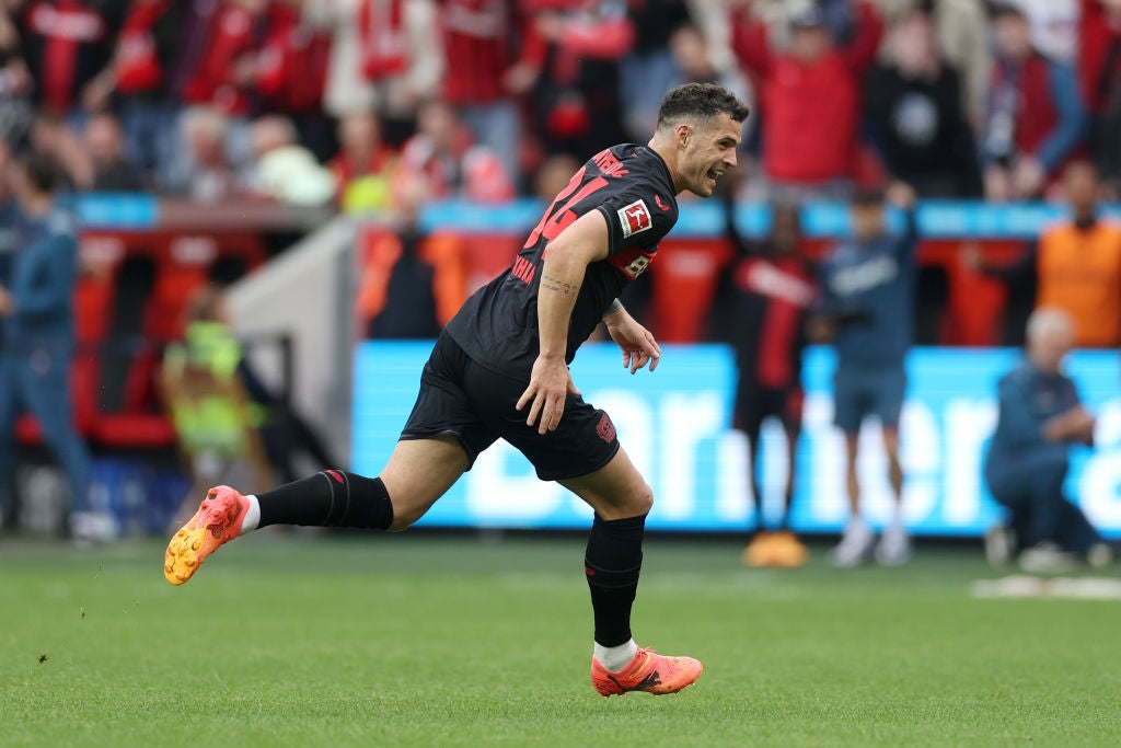 Granit Xhaka was on the scoresheet as Leverkusen ended Bayern’s dominance