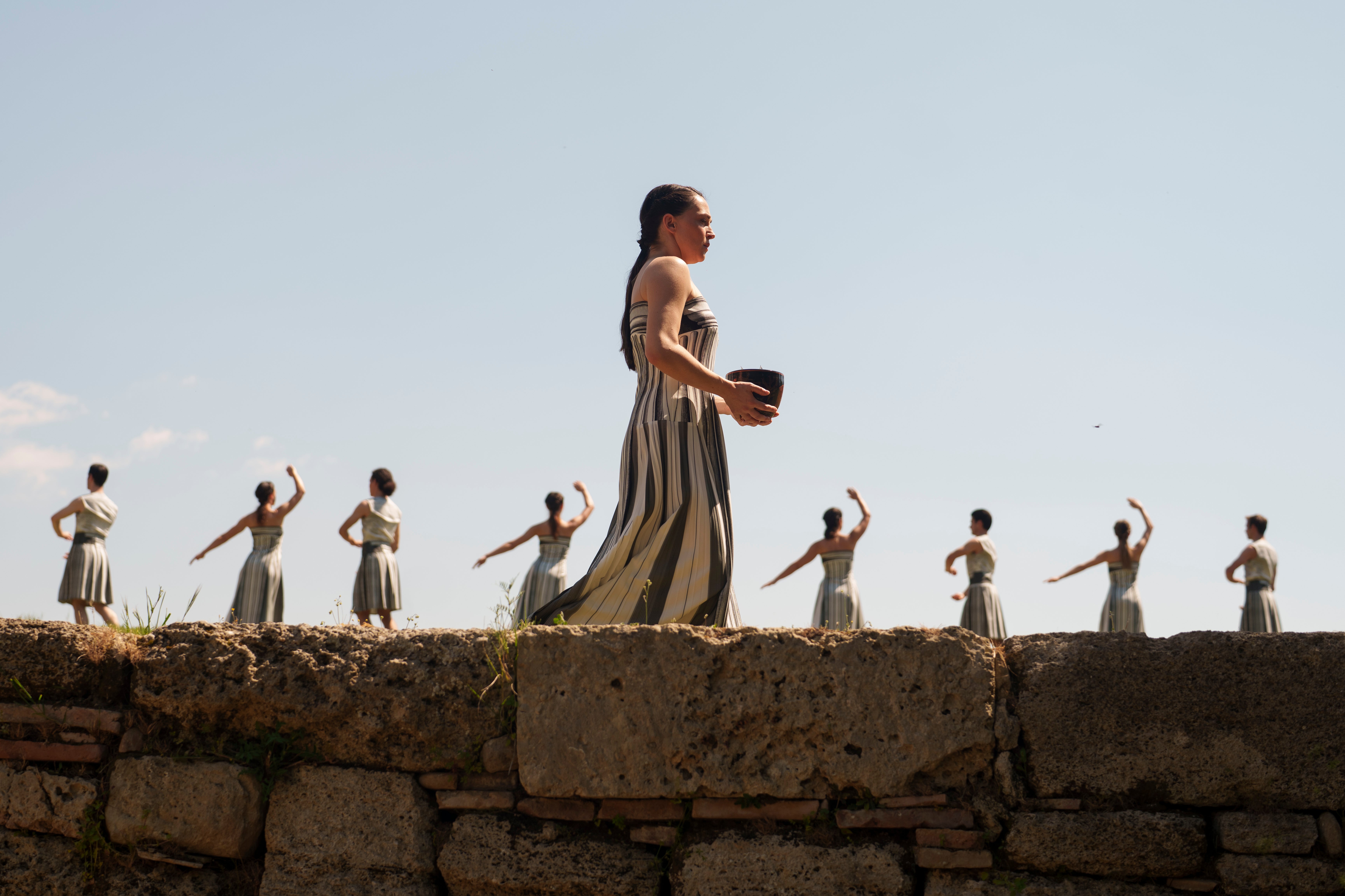 Greece Torch Lighting Performers