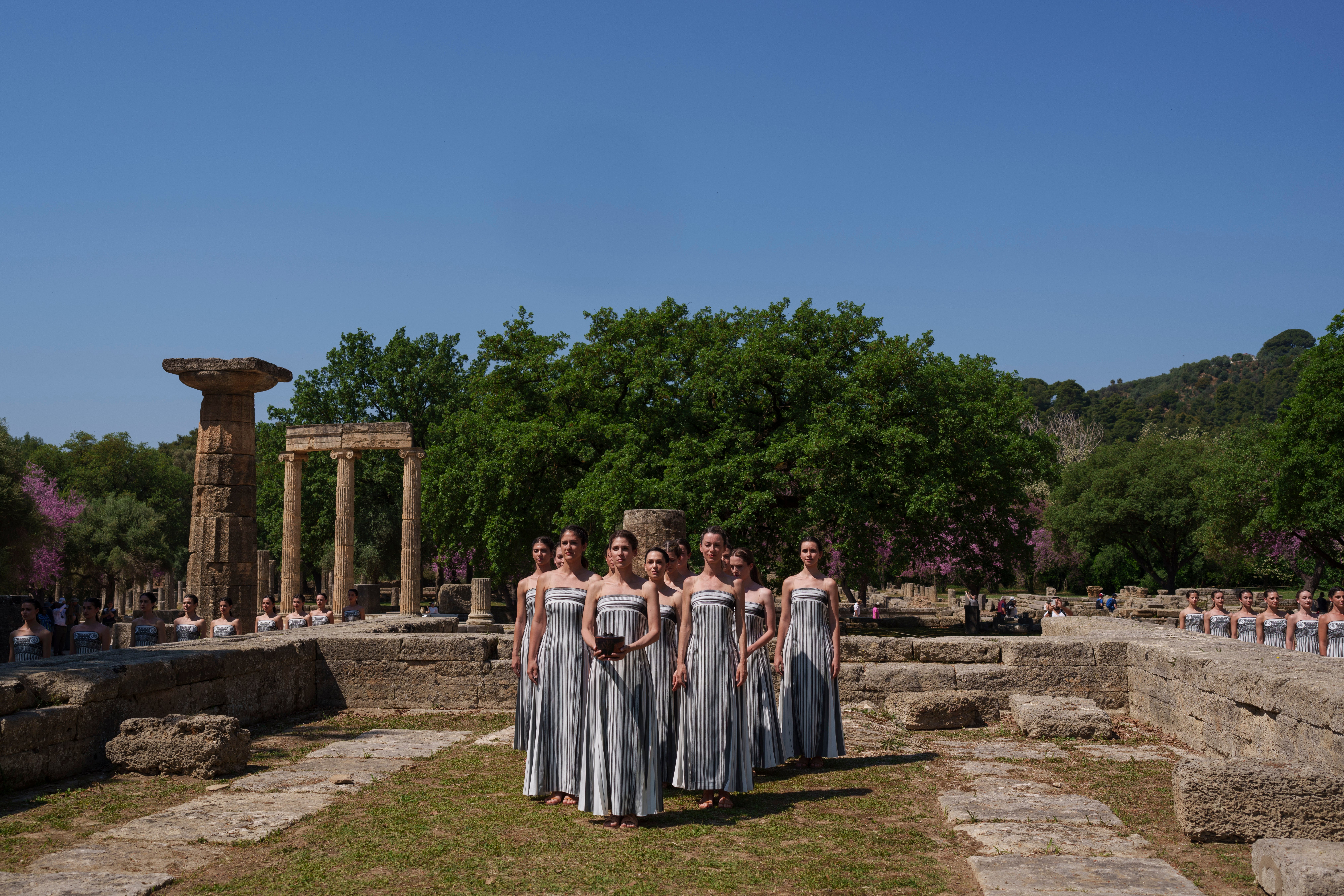 Greece Torch Lighting Performers