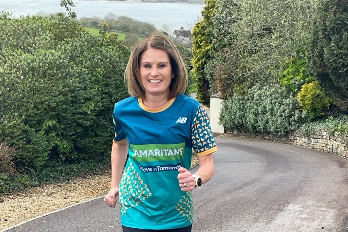 A woman running the TCS London Marathon on the anniversary of her father’s death is raising money for the “life-saving” work of Samaritans (Handout/PA)