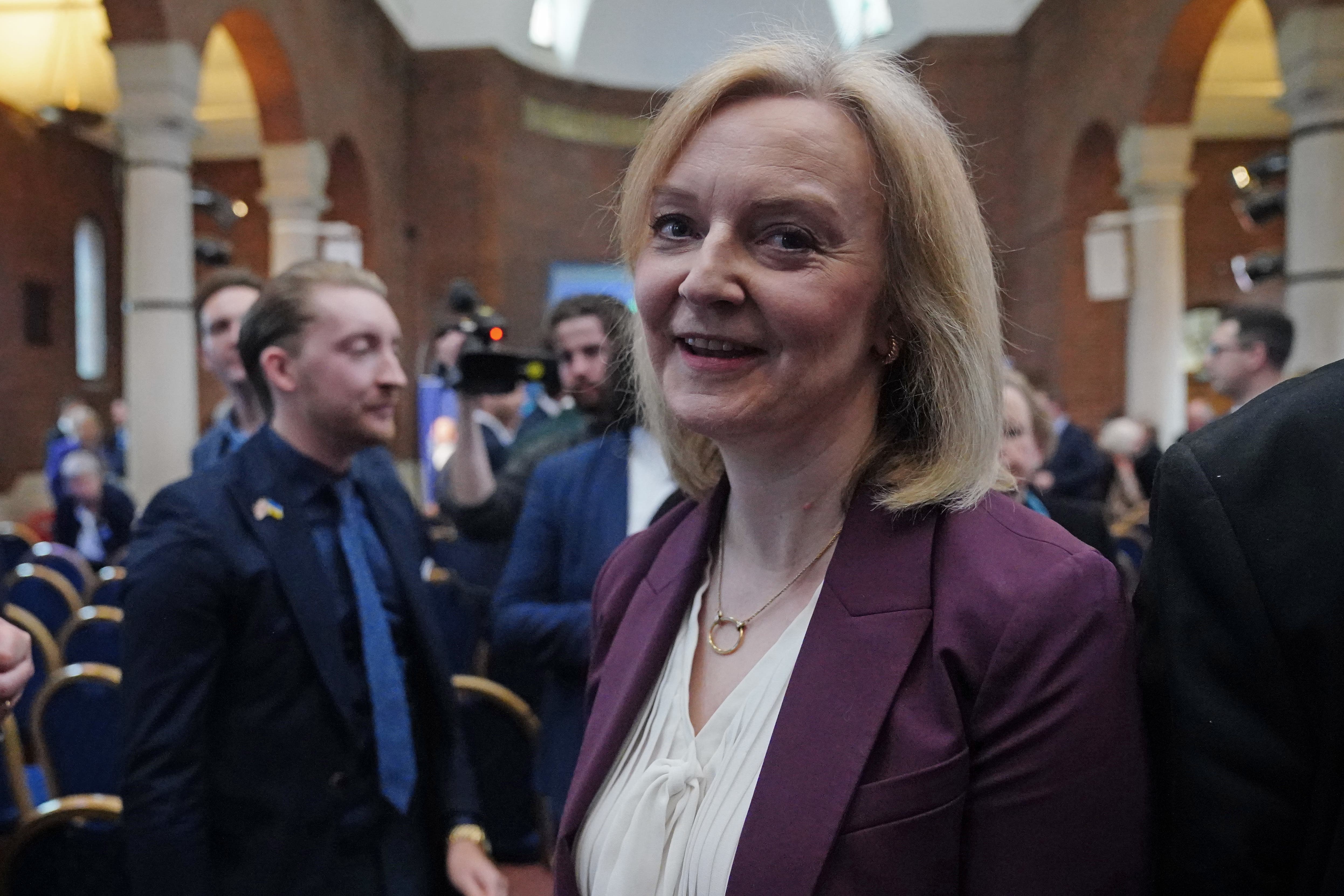 Former prime minister Liz Truss has not ruled out running to be leader of the Conservative Party again (Victoria Jones/PA)