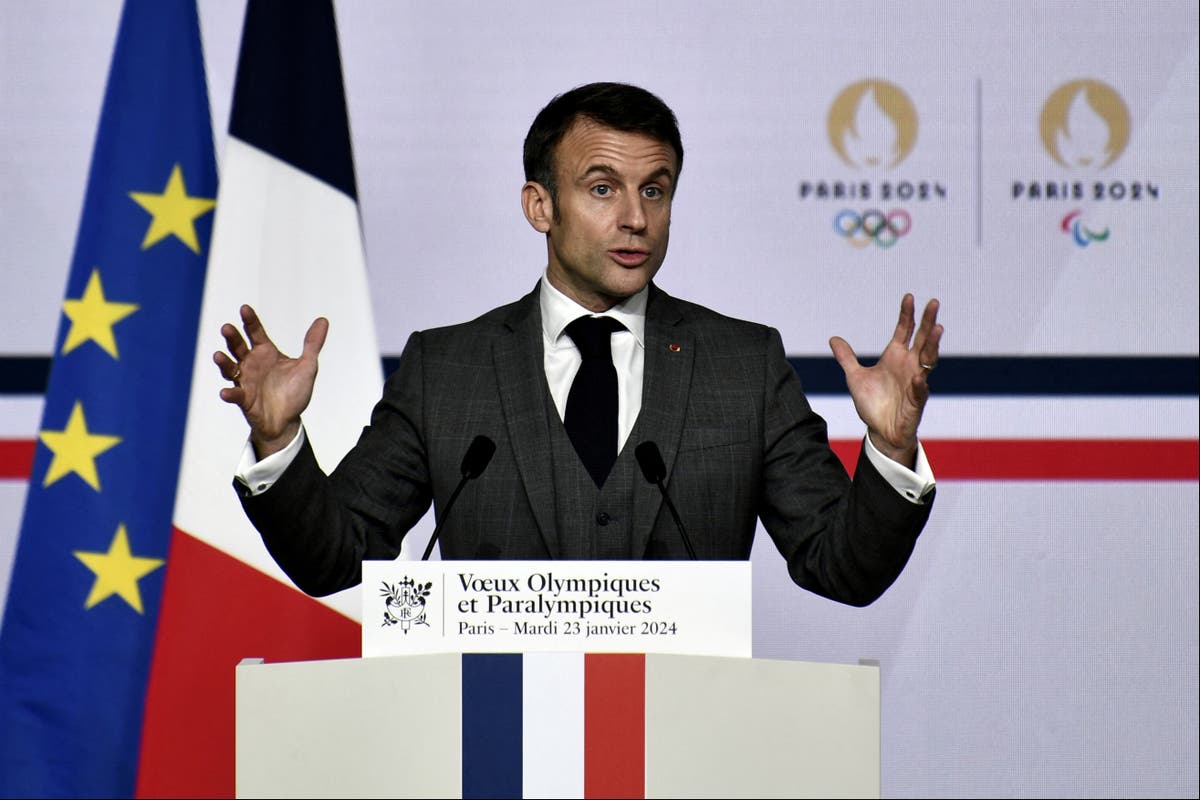 Emmanuel Macron says Olympics opening ceremony may be moved due to security fears