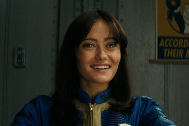 <p>Vaulting ambition: Ella Purnell as the underground-dwelling Lucy in ‘Fallout’</p>