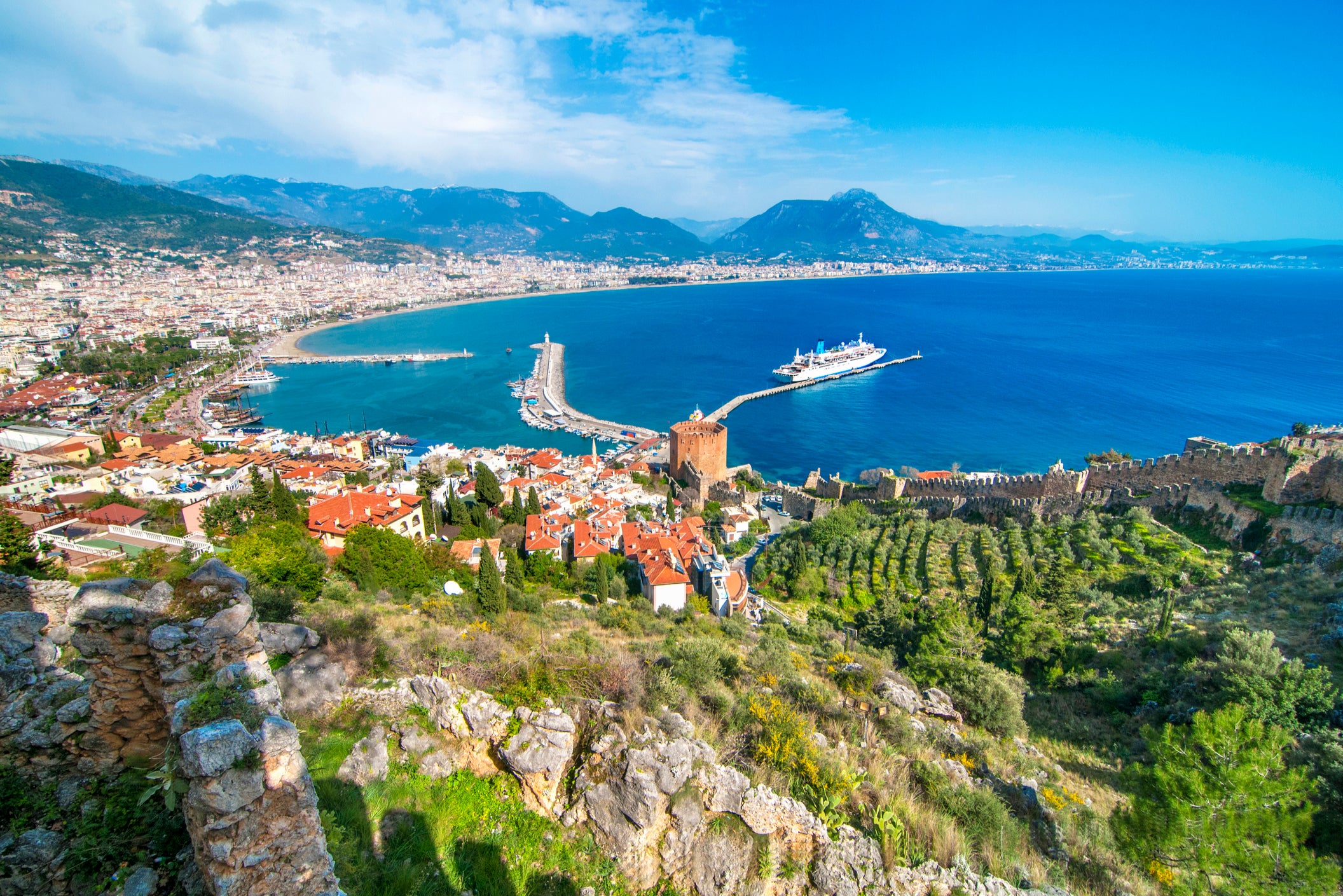Most tourists will be going no further east than the Turkish resort of Alanya