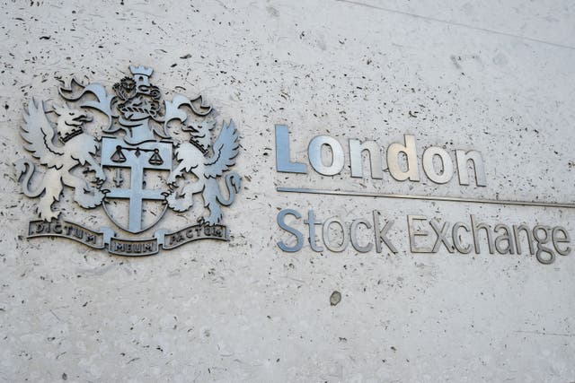 UK stock markets lagged behind international peers on Monday (Kirsty O’Connor/PA)