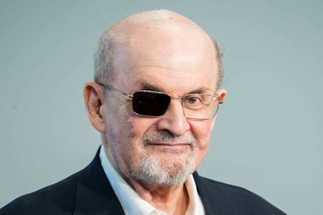 <p>Salman Rushdie pictured in 2023</p>