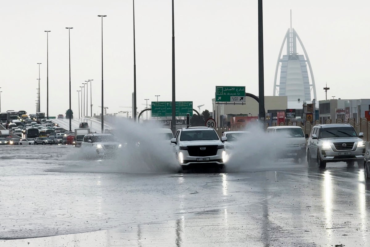 Heavy rains lash UAE and surrounding nations as the death toll in Oman flooding rises to 18