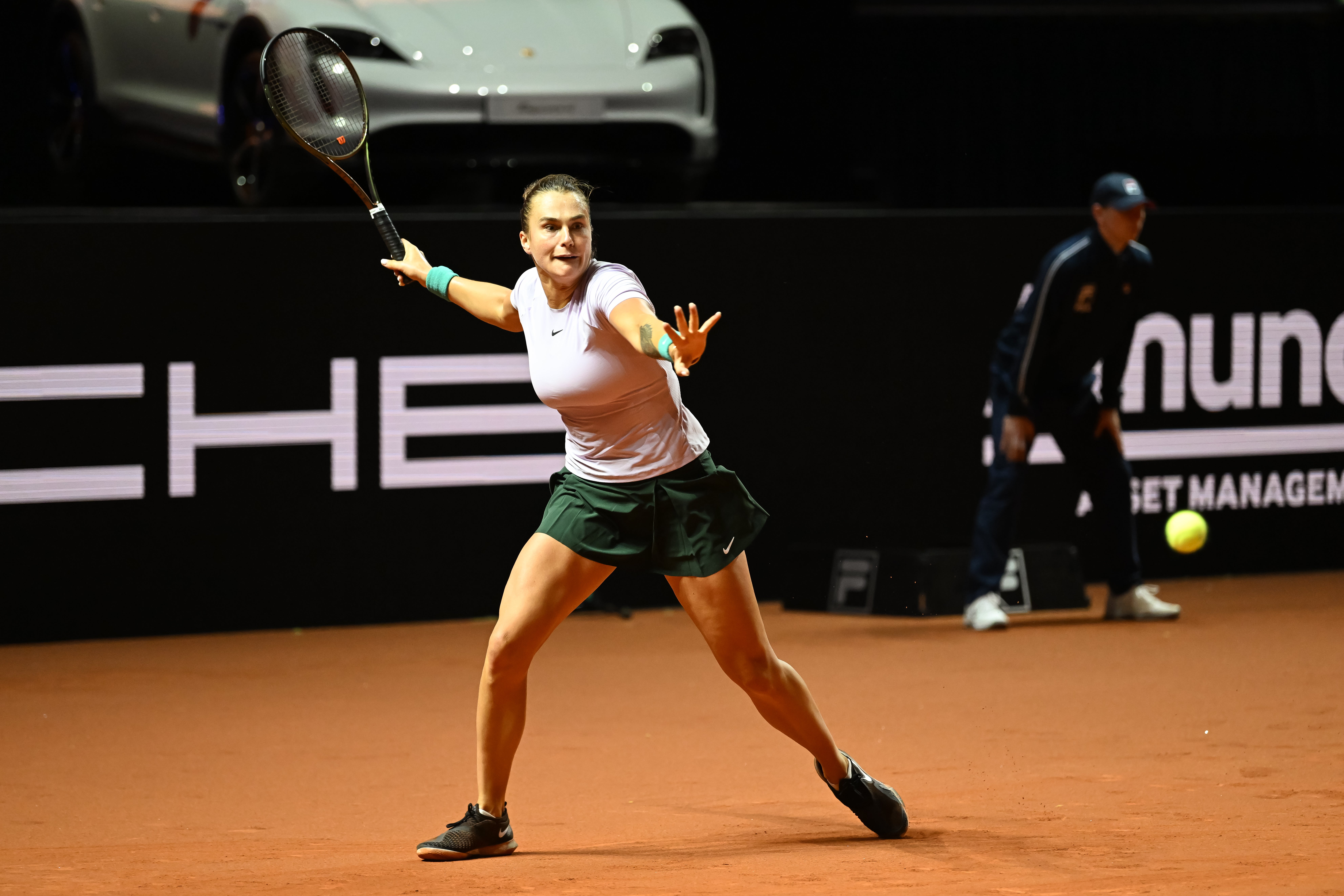Aryna Sabalenka is hoping to be able to challenge Iga Swiatek in the final in Rome