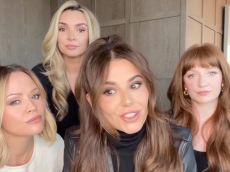 <p>Girls Aloud in their Instagram video</p>