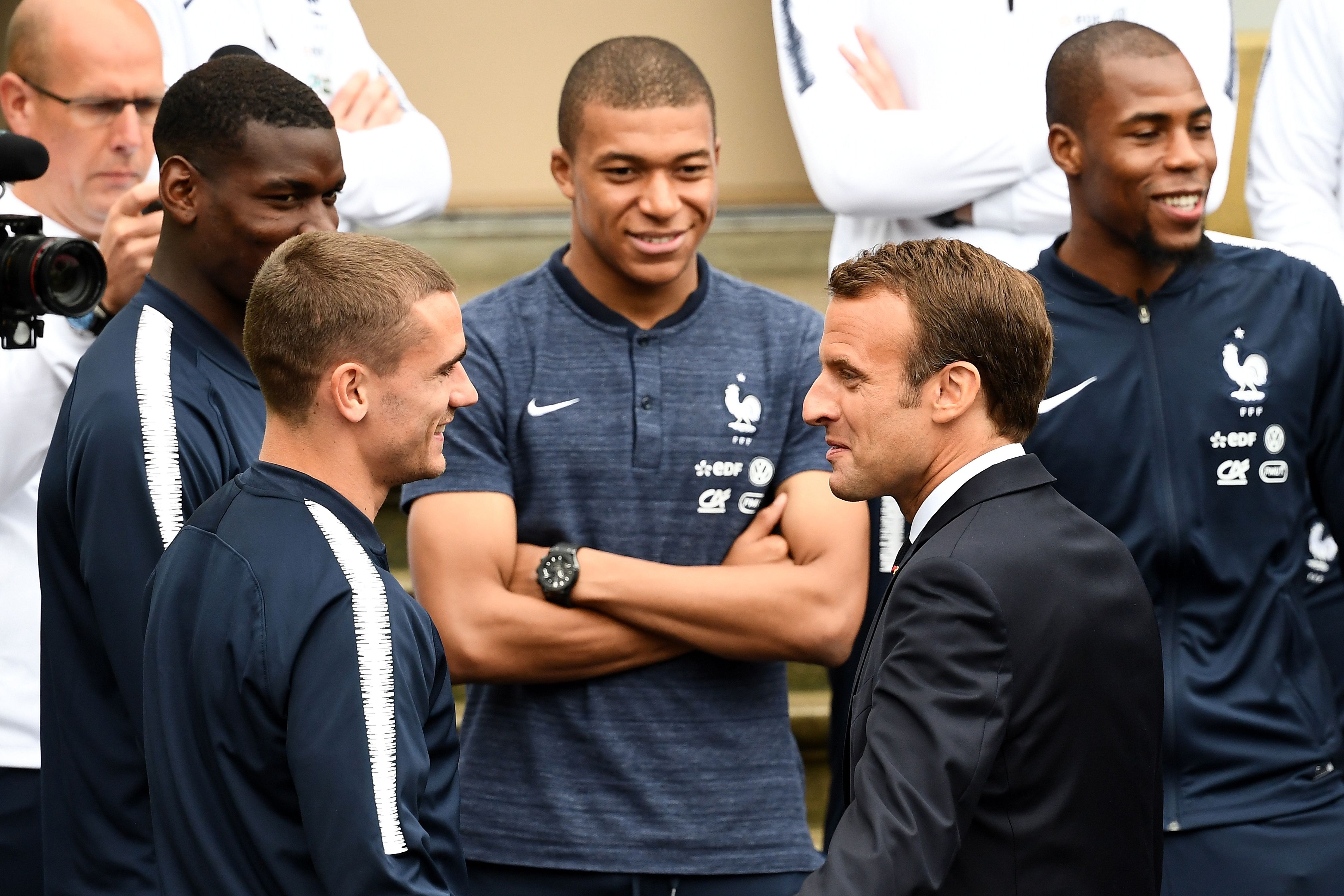 Emmanuel Macron has urged top European clubs to release their French players for a home Olympics